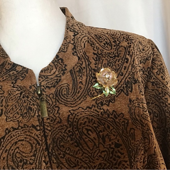 Susan Graver zip jacket 1X - Picture 3 of 9